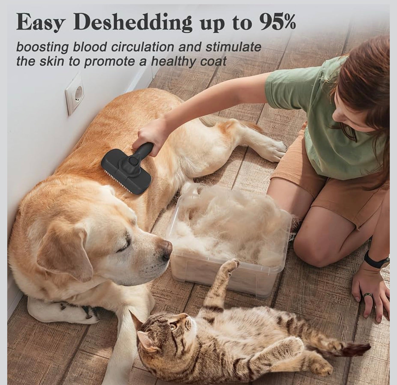 Swihauk Self Cleaning Slicker Brush for Dogs & Cats