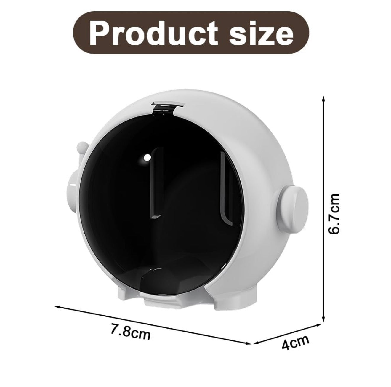 2Pcs Wall Mounted Toothbrush Holder