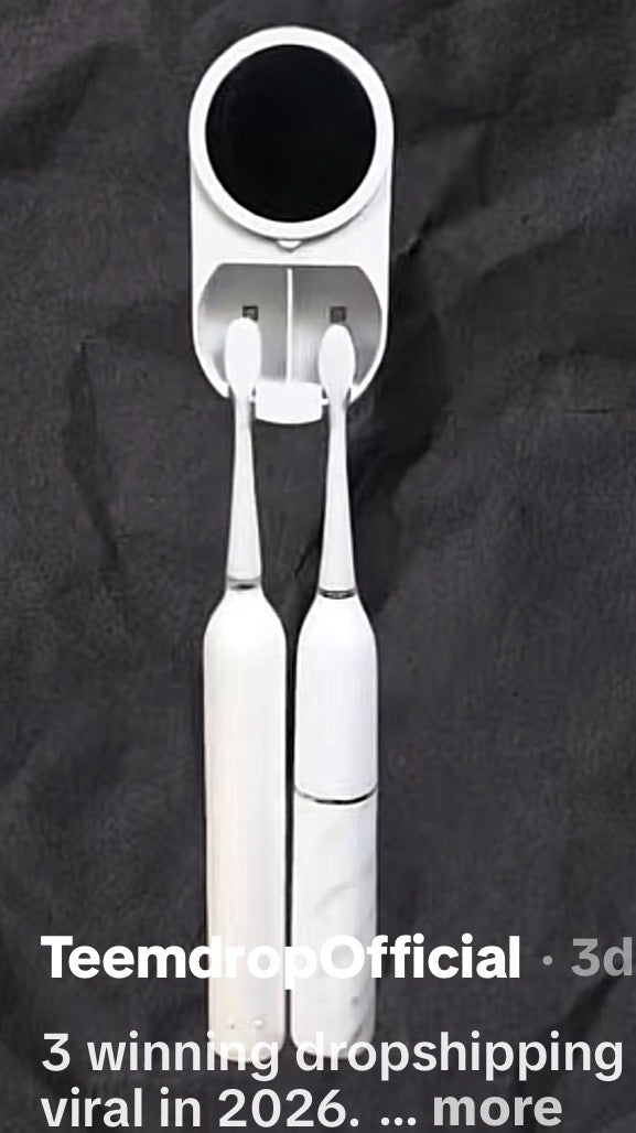 2Pcs Wall Mounted Toothbrush Holder